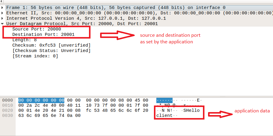 udp checksum c program